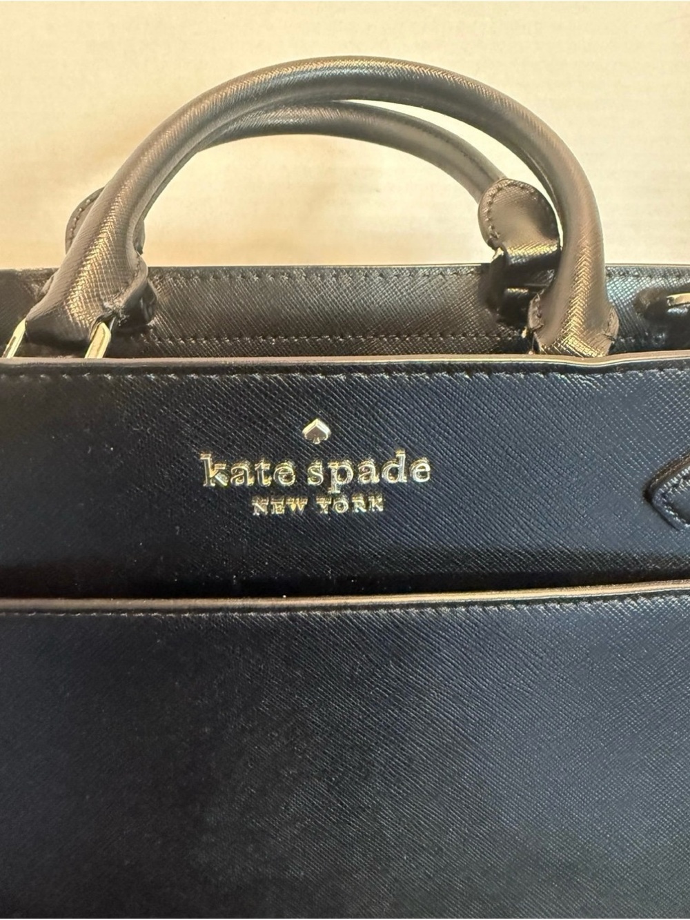 kate spade Black Saffiano Mini Satchel with Shoulder Strap - Picture 3 of 9